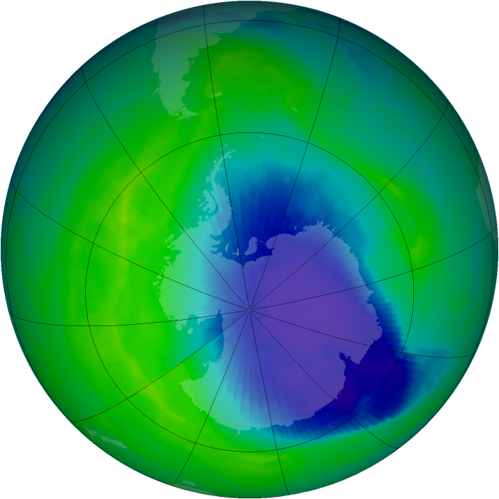 Ozone Map 1992-10-30